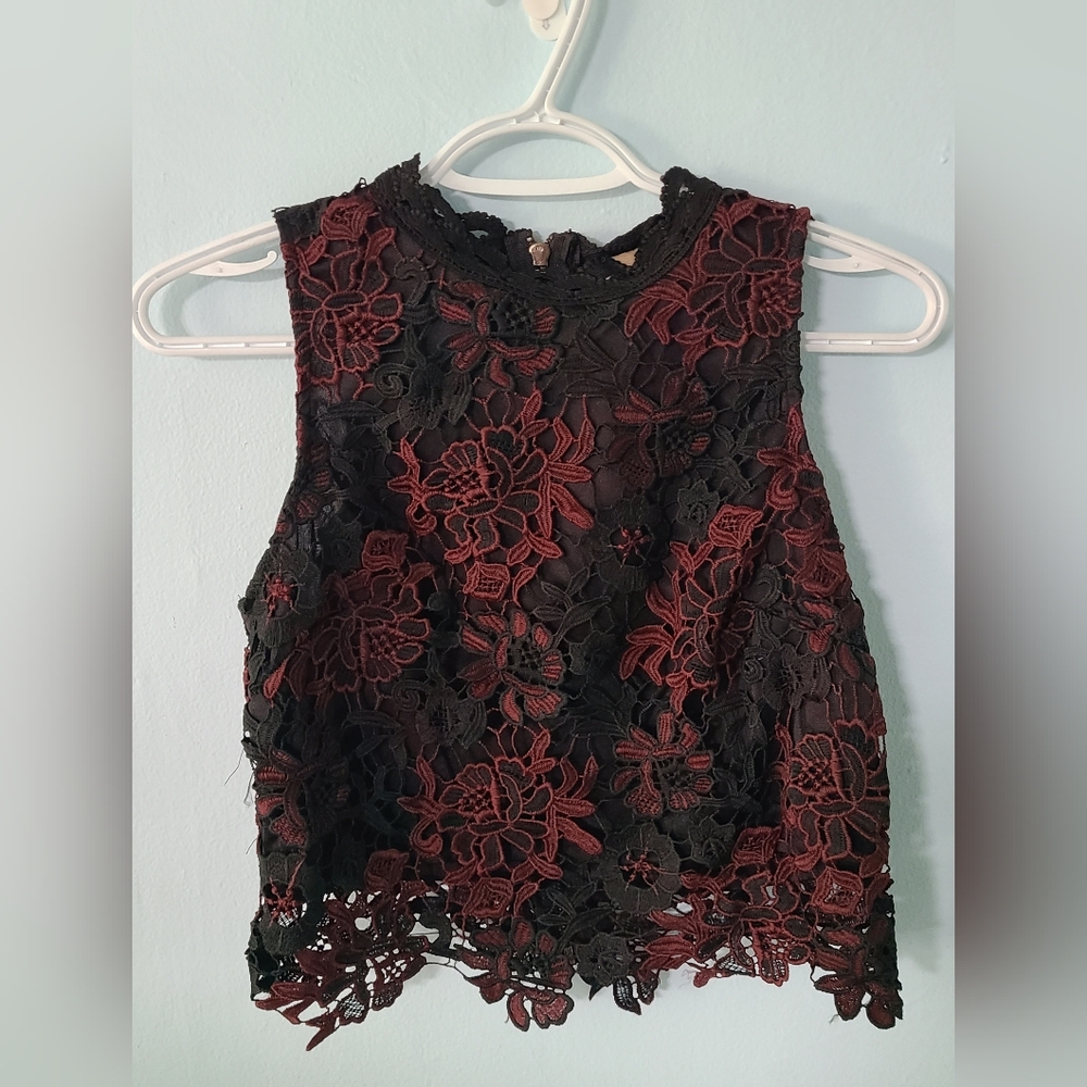Crop Top Zip Crop L